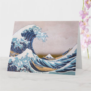 Tsunami Great Wave off Kanagawa Japan by Hokusai Karte