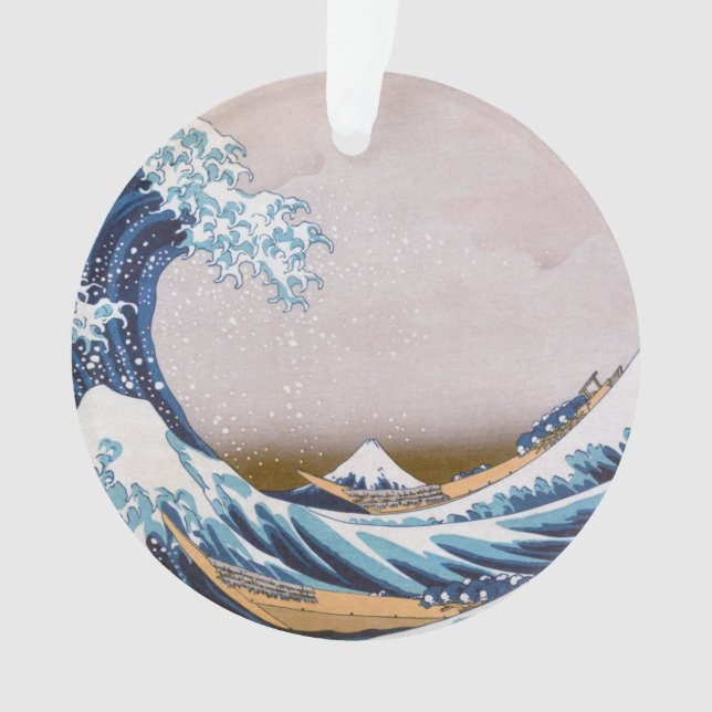Tsunami Great Wave off Kanagawa Japan by Hokusai Ornament (Vorderseite)