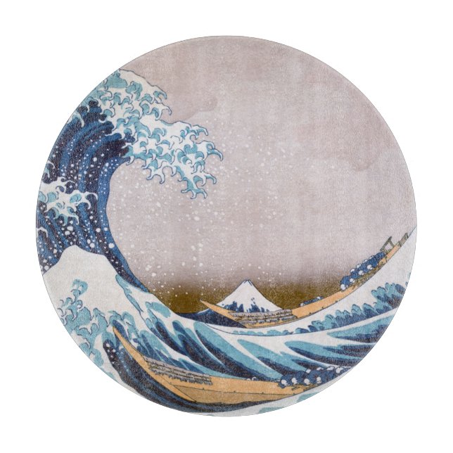 Tsunami Great Wave off Kanagawa Japan by Hokusai Schneidebrett (Vorderseite)