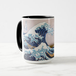 Tsunami Great Wave off Kanagawa Japan by Hokusai Tasse