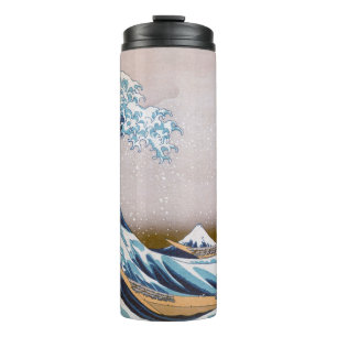Tsunami Great Wave off Kanagawa Japan by Hokusai Thermosbecher