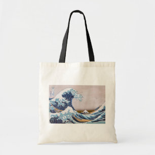 Tsunami Great Wave off Kanagawa Japan by Hokusai Tragetasche
