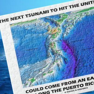 Tsunami Puerto Rico Trench (Plate Tectonics Earth) Puzzle