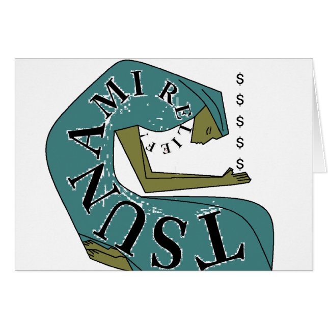 TSUNAMI RELIEF ! $ (Vorderseite (Horizontal))