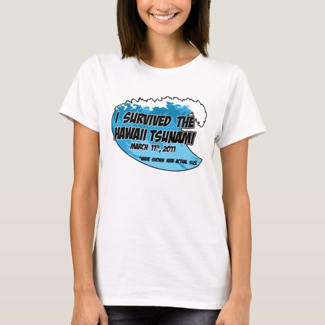 Tsunami-Überlebender T-Shirt (Vorderseite)