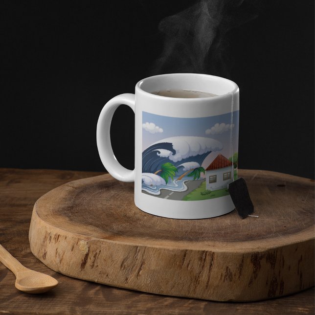 Tsunami Wave Coffee Tasse (Von Creator hochgeladen)