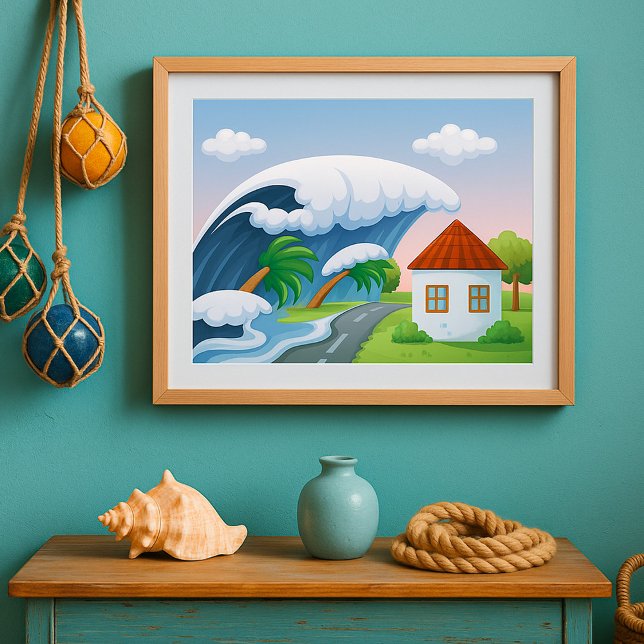 Tsunami Wave Poster (Von Creator hochgeladen)