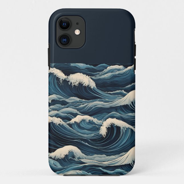 Tsunami Waves Case-Mate iPhone Hülle (Rückseite)