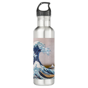 Tsunami-Welle vor Kanagawa Japan von Hokusai Edelstahlflasche