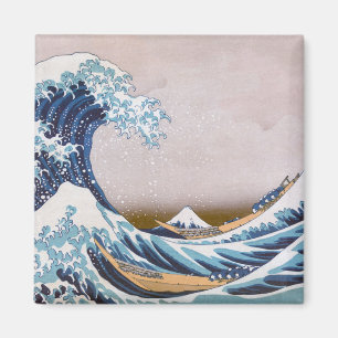 Tsunami-Welle vor Kanagawa Japan von Hokusai Magnet