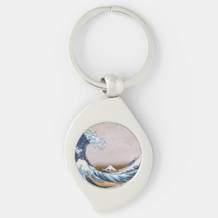 Tsunami-Welle vor Kanagawa Japan von Hokusai Schlüsselanhänger