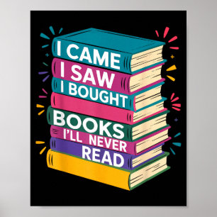 Tsundoku-Definition Bibliophile buchliebend Bücher Poster