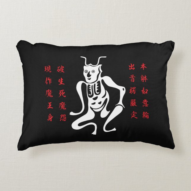 Tsuno-daishi Schutzsymbol-01 Dekokissen (Vorderseite)