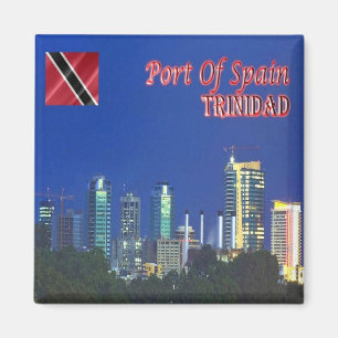 TT005 TRINIDAD, Skyline, Hafen von Spanien, Kühlsc Magnet