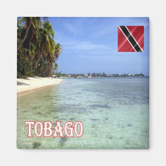 TT008 TOBAGO, Trinidad und Tobago, Kühlschrank Magnet (Vorne)