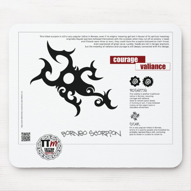 TT Bedeutung - BORNEO SCORPION Mousepad (Vorne)