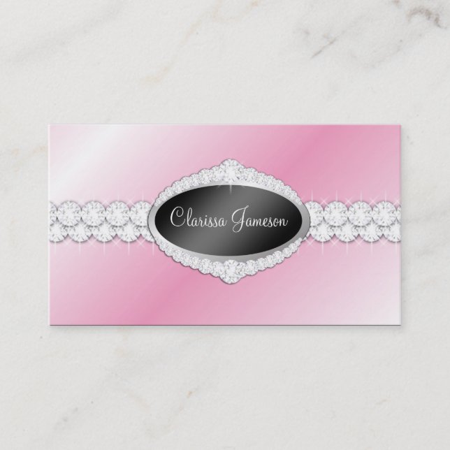 TT-Diamant Bliss-Emblem-Foto-Karte Visitenkarte (Vorderseite)