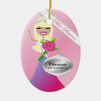 TT-Fräulein Prinzessin Blonde Custom Foto Keramikornament