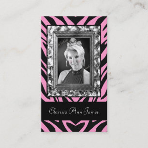 TT-Jeweled Rahmen-Schönheitswettbewerb-Karte Visitenkarte