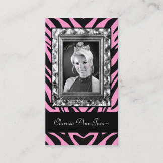 TT-Jeweled Rahmen-Schönheitswettbewerb-Karte Visitenkarte