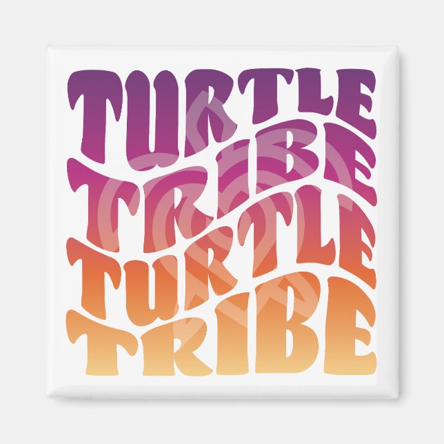 TT Wavy-Quadratzmagnet Magnet (Vorne)