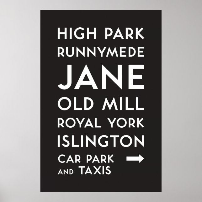 TTC - Bloor-Danforth High Park Poster (Vorne)