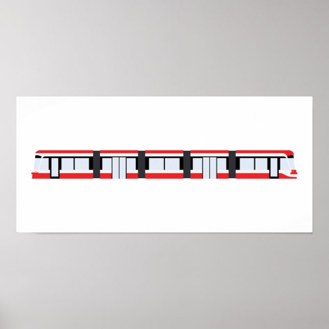 TTC New Streetcar Poster (passt zum IKEA RIBBA-Rah (Vorne)