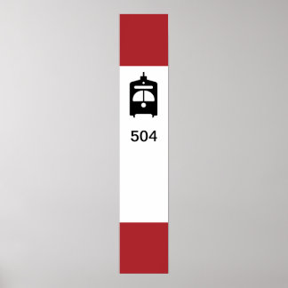 TTC Streetcar Stopp Poster mit Personalisierter Ro