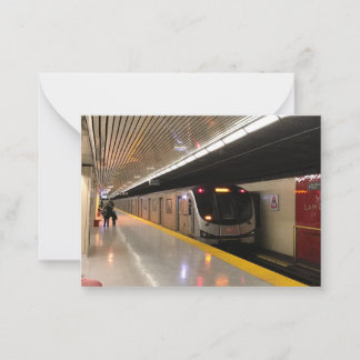 TTC Toronto Subway Lawrence Station Note Card Mitteilungskarte