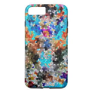 TTEQOTGCubismusINV SGDRKDP BLAU iPhone 8 Plus/7 Plus Hülle