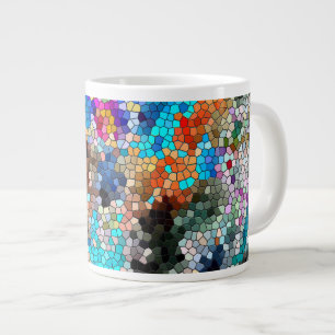 TTEQOTGCubismusINV SGDRKDP BLAU Jumbo-Tasse