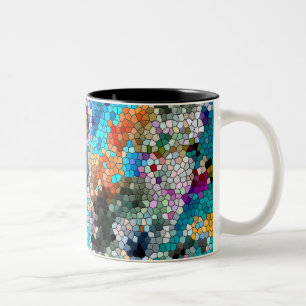 TTEQOTGCubismusINV SGDRKDP BLAU Zweifarbige Tasse