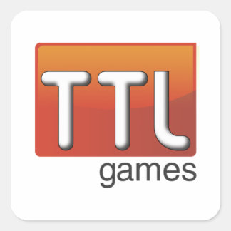 TTL Games-Logo Quadratischer Aufkleber