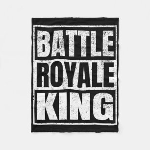 Ttle Royale König Geschenk für gestresste Gamer Fleecedecke