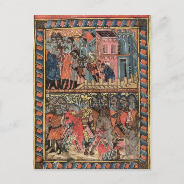 TtoB Die Ägypter verlassend Israeliten Postkarte (Vorderseite)