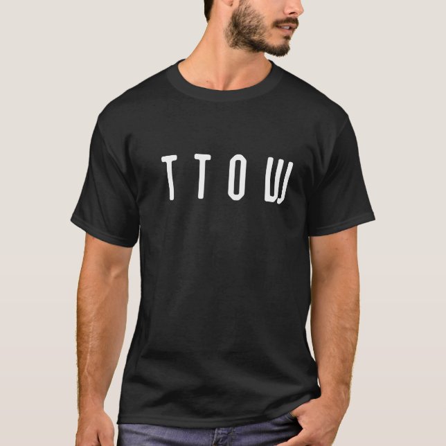 TTOW schwarzer T - Shirt (Vorderseite)