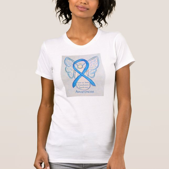 TTTS Awareness Ribbon Angel Custom Shirt (Vorderseite)