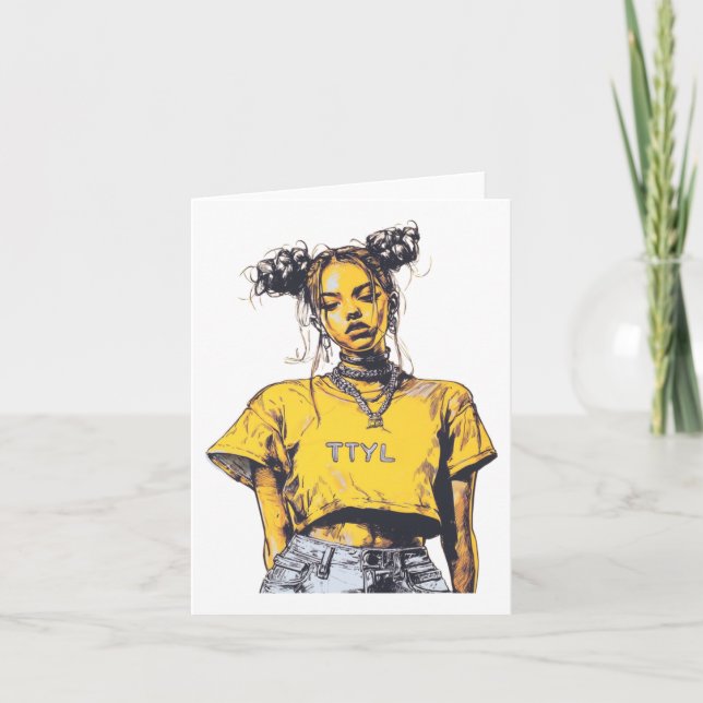 Ttyl Vibes Sticker Karte (Vorderseite)