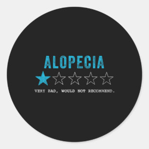 Tu Alopecia Sensibilisierungsmonat Kostüm Ribbon G Runder Aufkleber