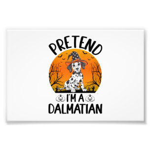 Tu als Dalmatiner Hund Halloween (3) Fotodruck