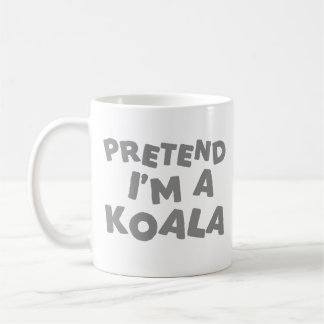 Tu als Koala verkleiden, lustige Halloween-Idee Kaffeetasse