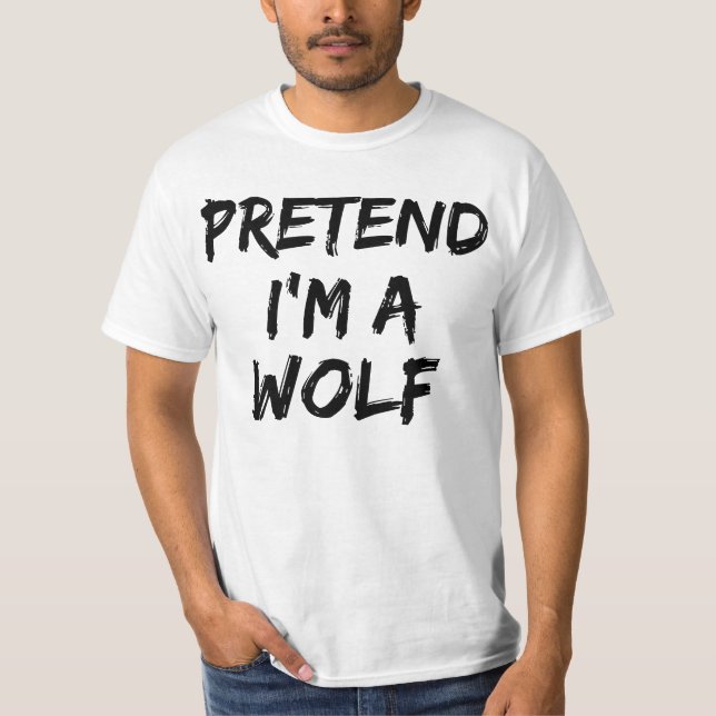 Tu als Wolf Halloween Lustig  T-Shirt (Vorderseite)