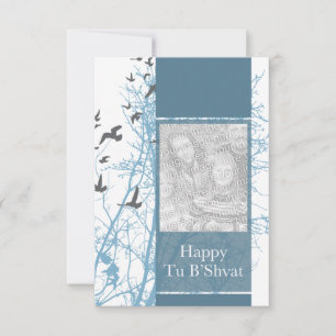 Tu B’Shvat! : Stern der david Fotokarte Einladung