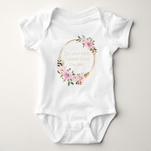 Tu dein bestes Verlassen Gott Die Erholung - Chris Baby Strampler (Vorderseite)