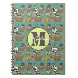 Tu es einfach langsam | Funny Sloth Zitat Muster N Notizblock