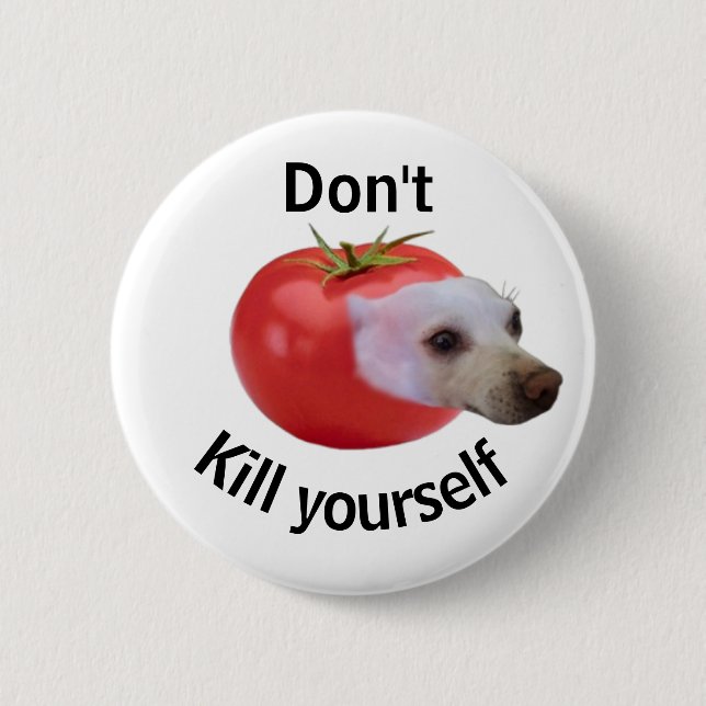 Tu es nicht! Button (Vorderseite)