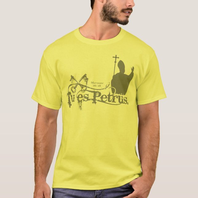 Tu Es Petrus T-Shirt (Vorderseite)