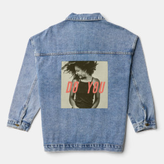 "Tu Es Selbst" Grafik-T-Shirt – Empowerment im Sti Jeansjacke
