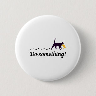 Tu etwas Funny Cat Trump Hair Presidential Ele Button