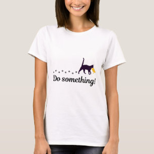 Tu etwas Funny Cat Trump Hair Presidential Ele T-Shirt